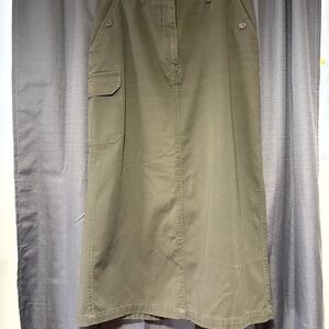 Olive Green Women's Cargo Skirt